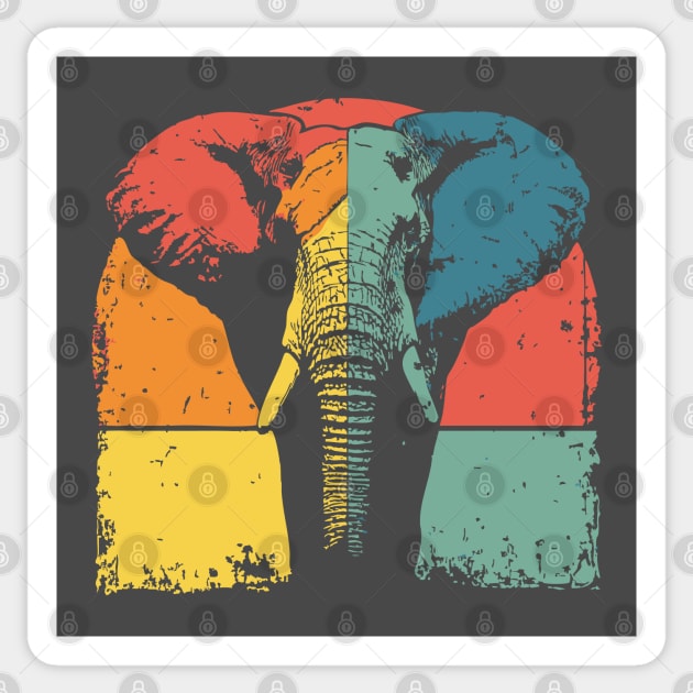 Colorful Elephant Pop Art Shirt for Kids Sticker by TuncGK